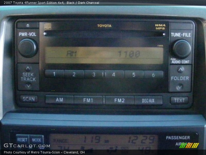 Black / Dark Charcoal 2007 Toyota 4Runner Sport Edition 4x4