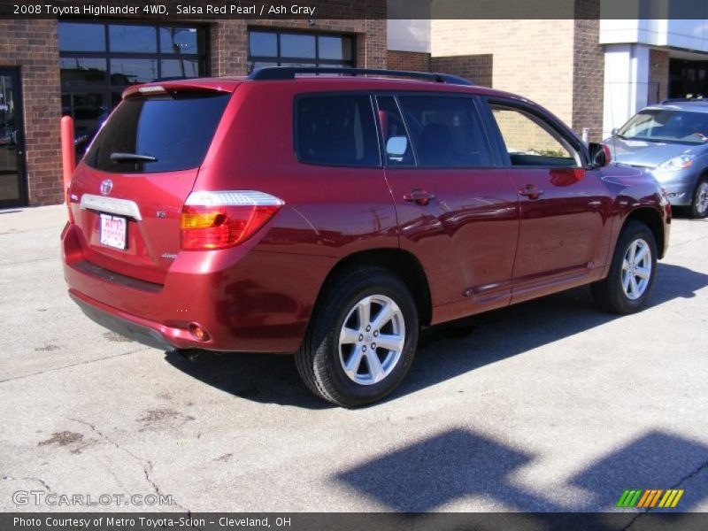 Salsa Red Pearl / Ash Gray 2008 Toyota Highlander 4WD