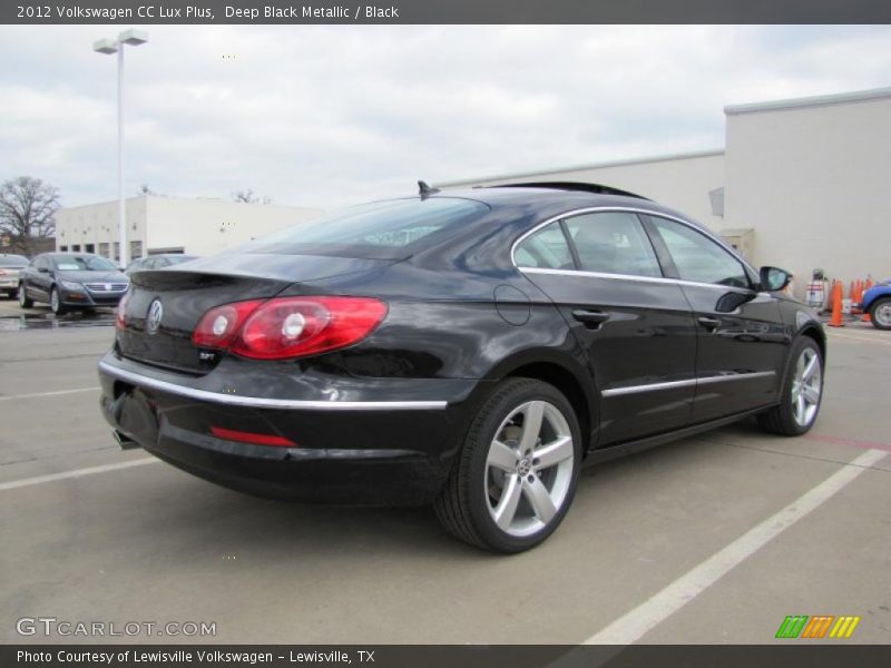 Deep Black Metallic / Black 2012 Volkswagen CC Lux Plus