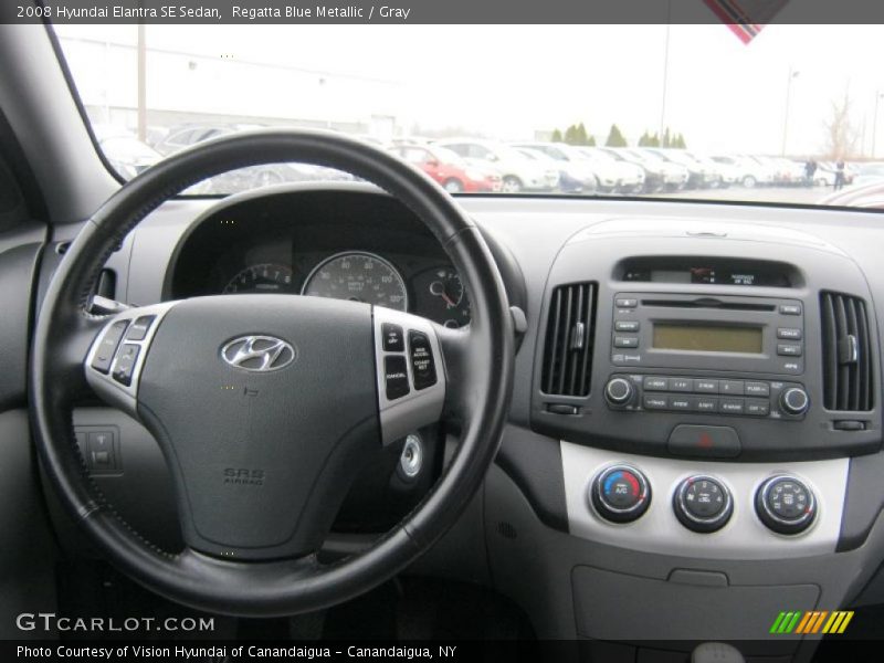 Regatta Blue Metallic / Gray 2008 Hyundai Elantra SE Sedan