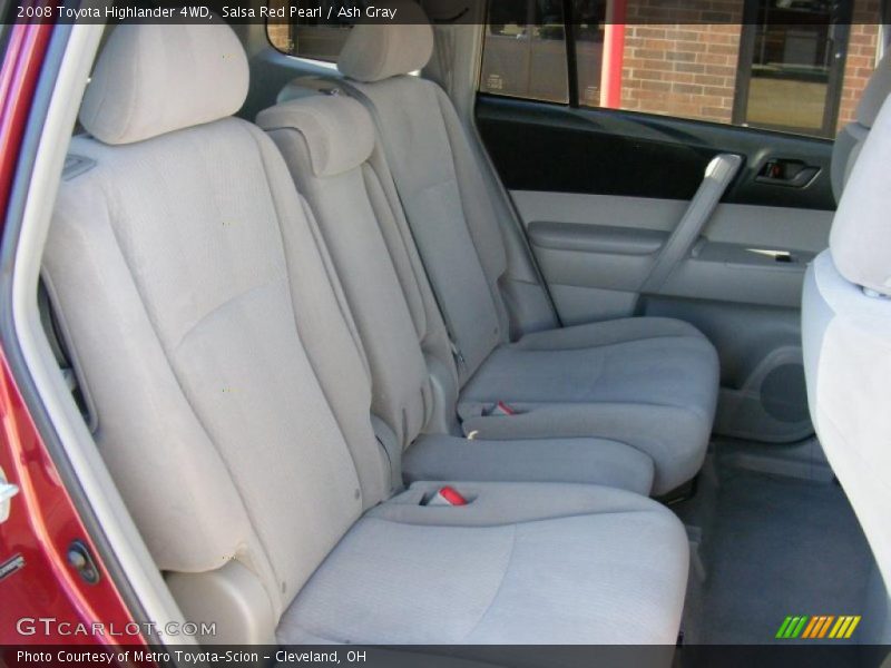 Salsa Red Pearl / Ash Gray 2008 Toyota Highlander 4WD
