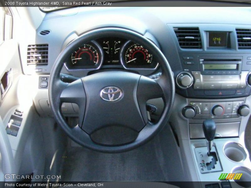 Salsa Red Pearl / Ash Gray 2008 Toyota Highlander 4WD
