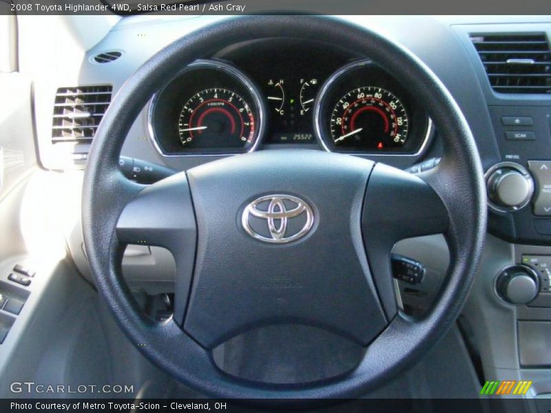 Salsa Red Pearl / Ash Gray 2008 Toyota Highlander 4WD