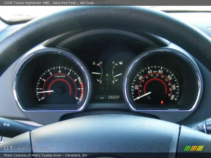 Salsa Red Pearl / Ash Gray 2008 Toyota Highlander 4WD