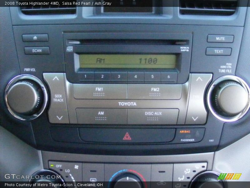 Salsa Red Pearl / Ash Gray 2008 Toyota Highlander 4WD