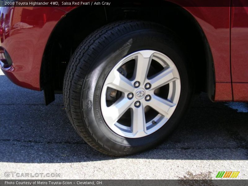 Salsa Red Pearl / Ash Gray 2008 Toyota Highlander 4WD
