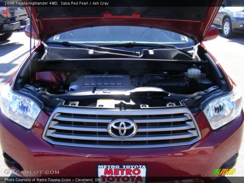 Salsa Red Pearl / Ash Gray 2008 Toyota Highlander 4WD