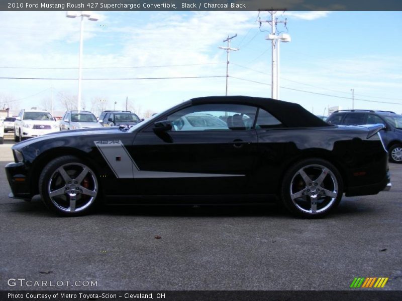 Black / Charcoal Black 2010 Ford Mustang Roush 427 Supercharged Convertible