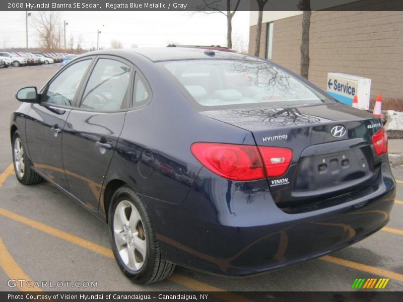 Regatta Blue Metallic / Gray 2008 Hyundai Elantra SE Sedan