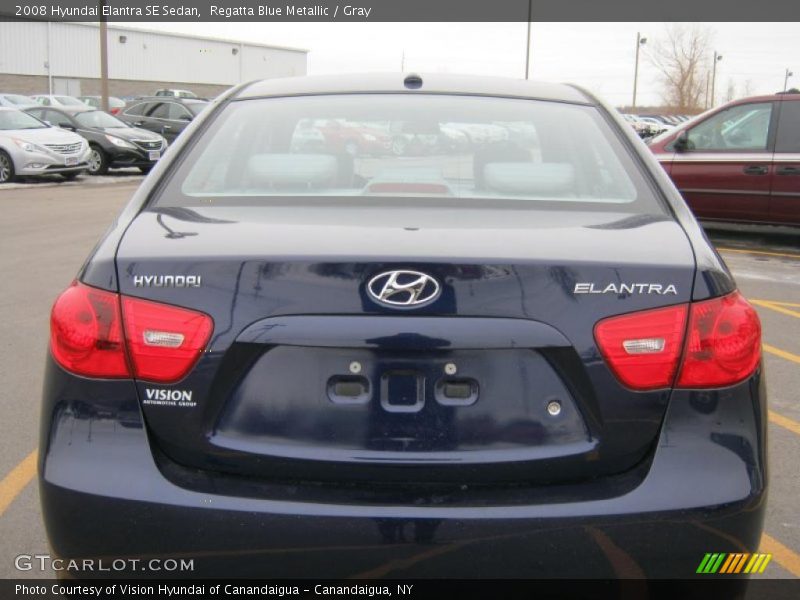 Regatta Blue Metallic / Gray 2008 Hyundai Elantra SE Sedan