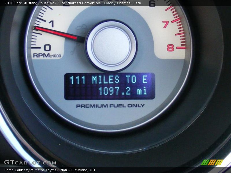 Black / Charcoal Black 2010 Ford Mustang Roush 427 Supercharged Convertible