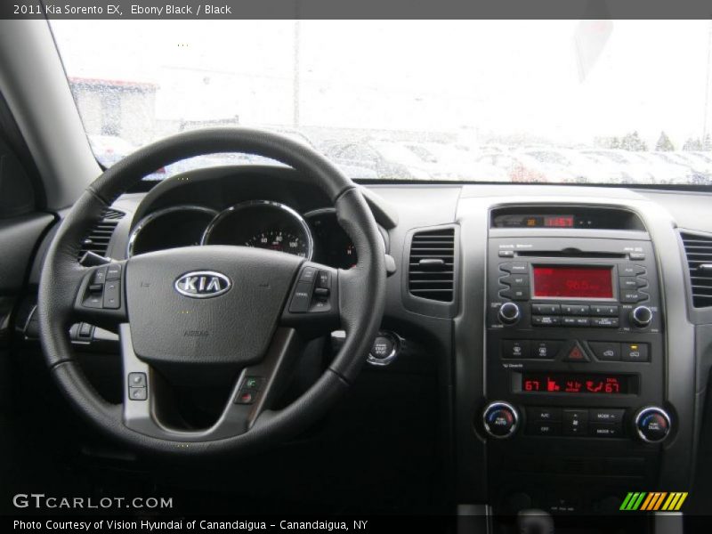 Ebony Black / Black 2011 Kia Sorento EX