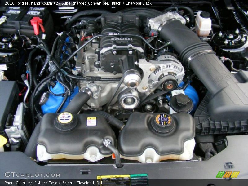 Black / Charcoal Black 2010 Ford Mustang Roush 427 Supercharged Convertible