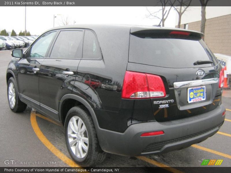 Ebony Black / Black 2011 Kia Sorento EX
