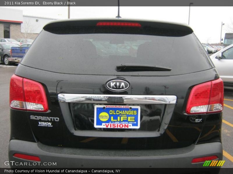 Ebony Black / Black 2011 Kia Sorento EX