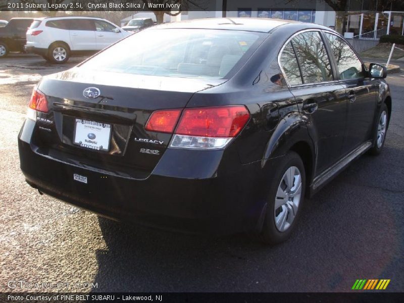 Crystal Black Silica / Warm Ivory 2011 Subaru Legacy 2.5i