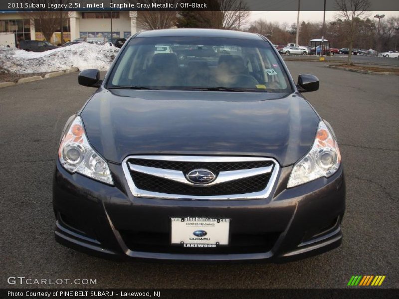 Graphite Gray Metallic / Off-Black 2011 Subaru Legacy 2.5i Limited