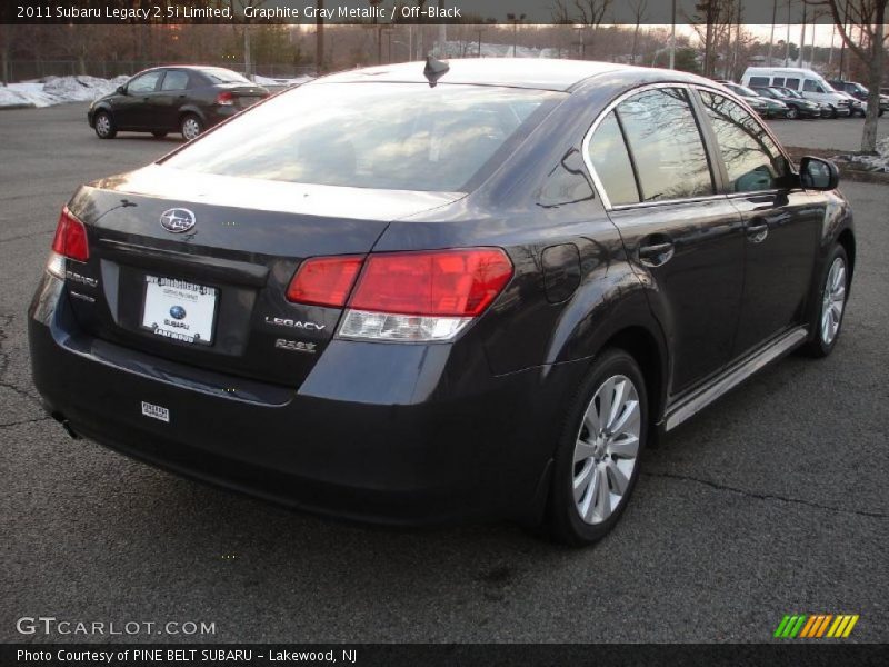 Graphite Gray Metallic / Off-Black 2011 Subaru Legacy 2.5i Limited