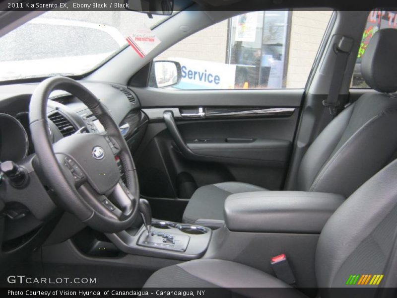 Ebony Black / Black 2011 Kia Sorento EX