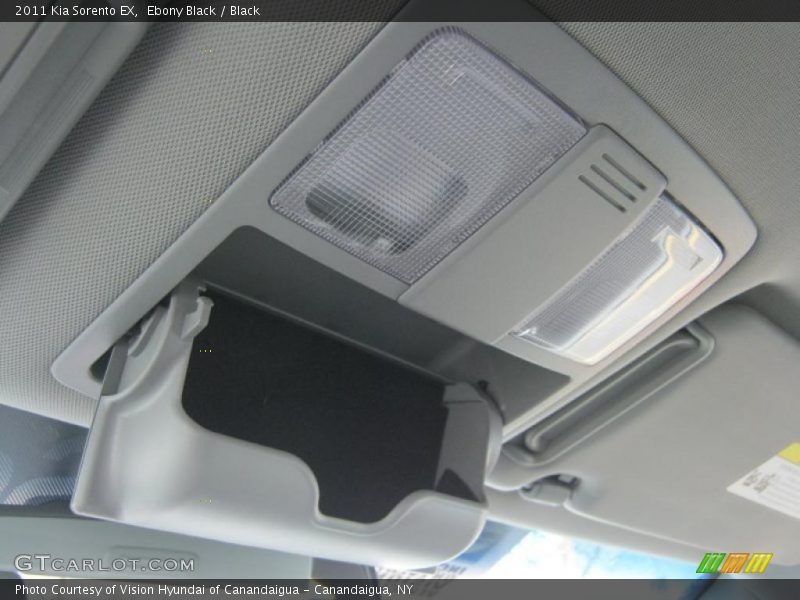 Ebony Black / Black 2011 Kia Sorento EX