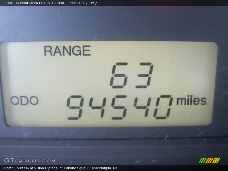 Steel Blue / Gray 2006 Hyundai Santa Fe GLS 3.5 4WD