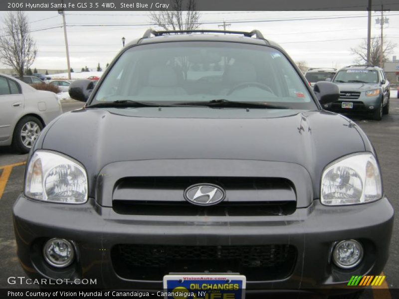 Steel Blue / Gray 2006 Hyundai Santa Fe GLS 3.5 4WD