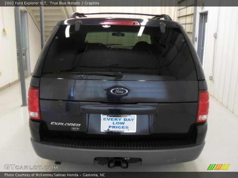True Blue Metallic / Graphite 2002 Ford Explorer XLT