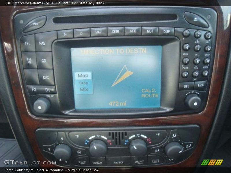 Controls of 2002 G 500