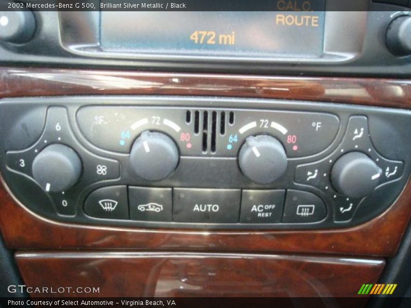 Controls of 2002 G 500