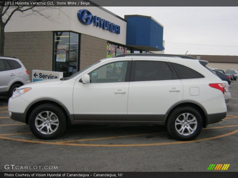 Stone White / Beige 2010 Hyundai Veracruz GLS