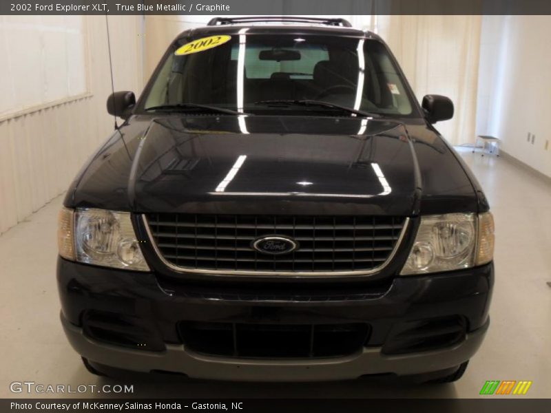 True Blue Metallic / Graphite 2002 Ford Explorer XLT