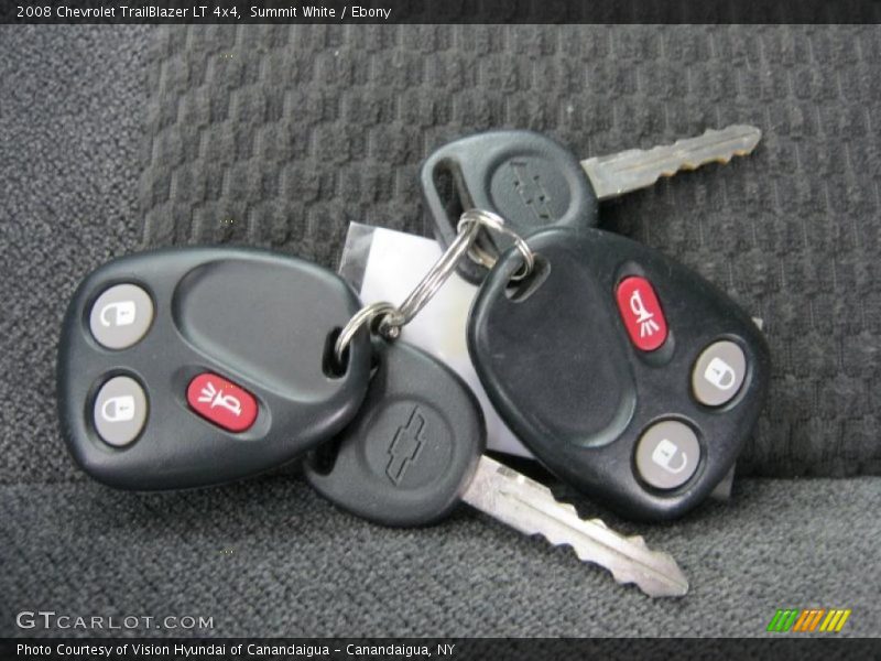 Summit White / Ebony 2008 Chevrolet TrailBlazer LT 4x4