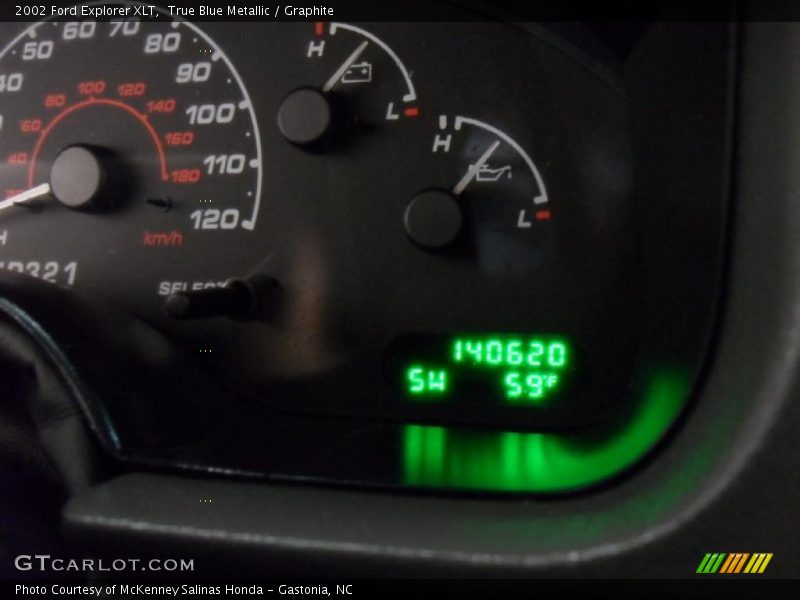 True Blue Metallic / Graphite 2002 Ford Explorer XLT