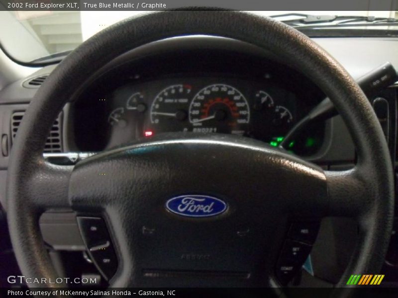 True Blue Metallic / Graphite 2002 Ford Explorer XLT
