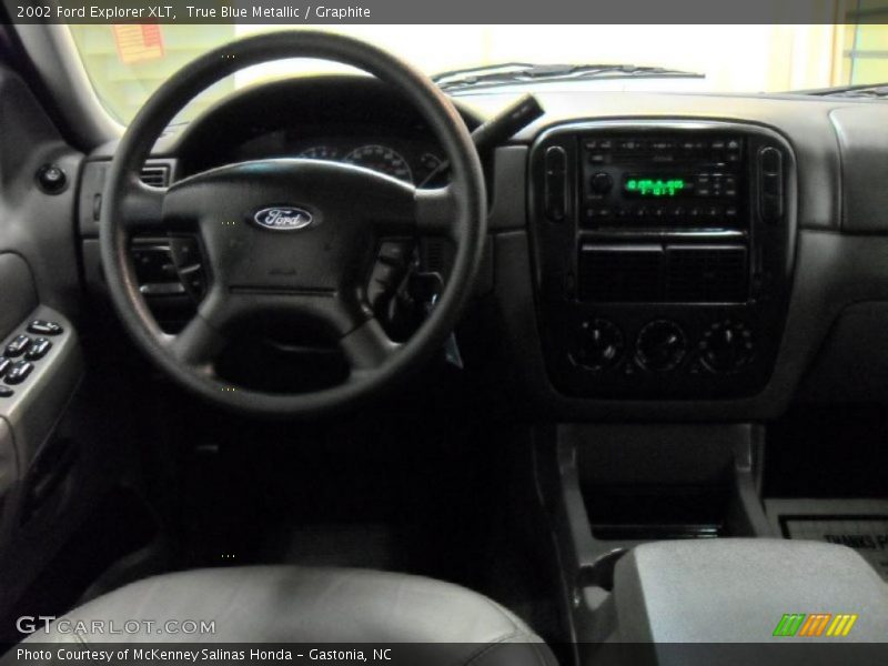 True Blue Metallic / Graphite 2002 Ford Explorer XLT