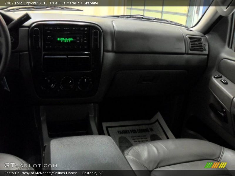 True Blue Metallic / Graphite 2002 Ford Explorer XLT