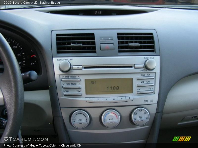 Black / Bisque 2010 Toyota Camry LE