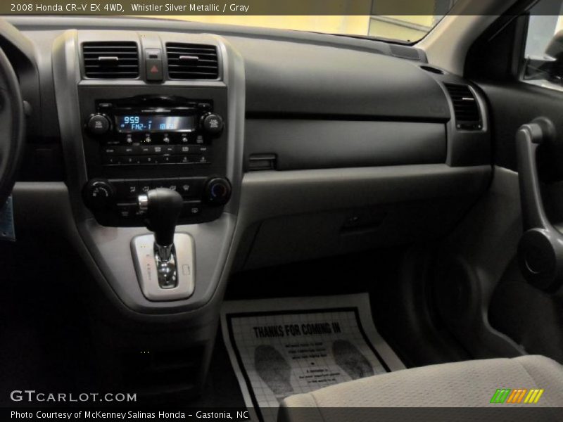 Whistler Silver Metallic / Gray 2008 Honda CR-V EX 4WD