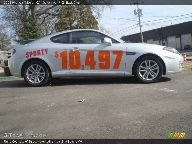 Quicksilver / GS Black Cloth 2008 Hyundai Tiburon GS