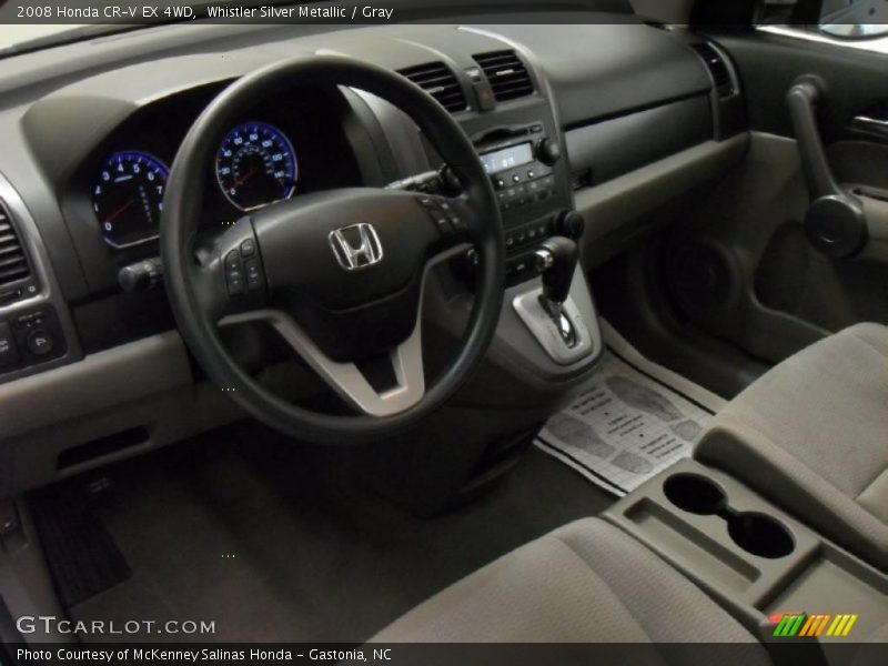 Whistler Silver Metallic / Gray 2008 Honda CR-V EX 4WD