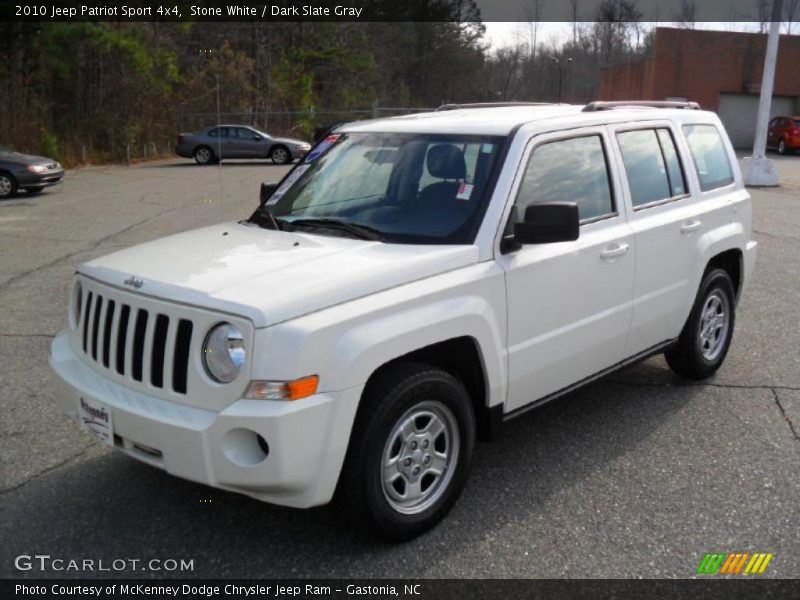 Stone White / Dark Slate Gray 2010 Jeep Patriot Sport 4x4
