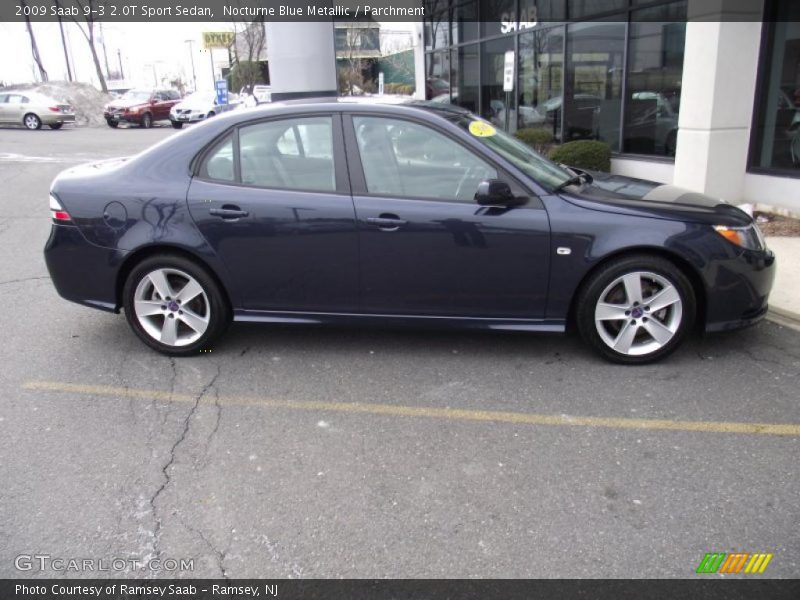 Nocturne Blue Metallic / Parchment 2009 Saab 9-3 2.0T Sport Sedan