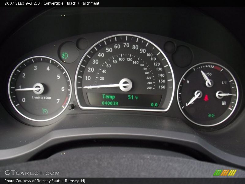  2007 9-3 2.0T Convertible 2.0T Convertible Gauges
