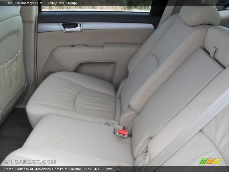 Spicy Red / Beige 2009 Kia Borrego LX V6