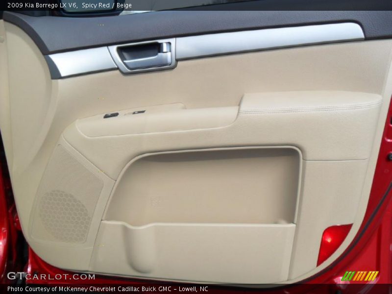 Spicy Red / Beige 2009 Kia Borrego LX V6