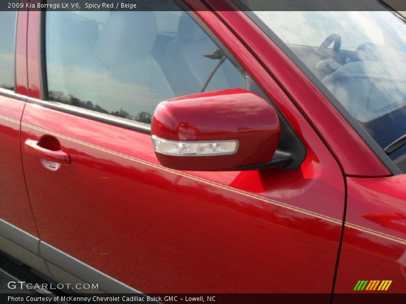 Spicy Red / Beige 2009 Kia Borrego LX V6