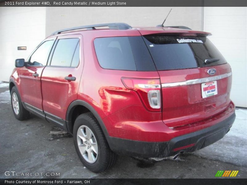 Red Candy Metallic / Medium Light Stone 2011 Ford Explorer 4WD