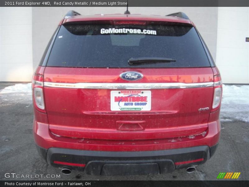Red Candy Metallic / Medium Light Stone 2011 Ford Explorer 4WD