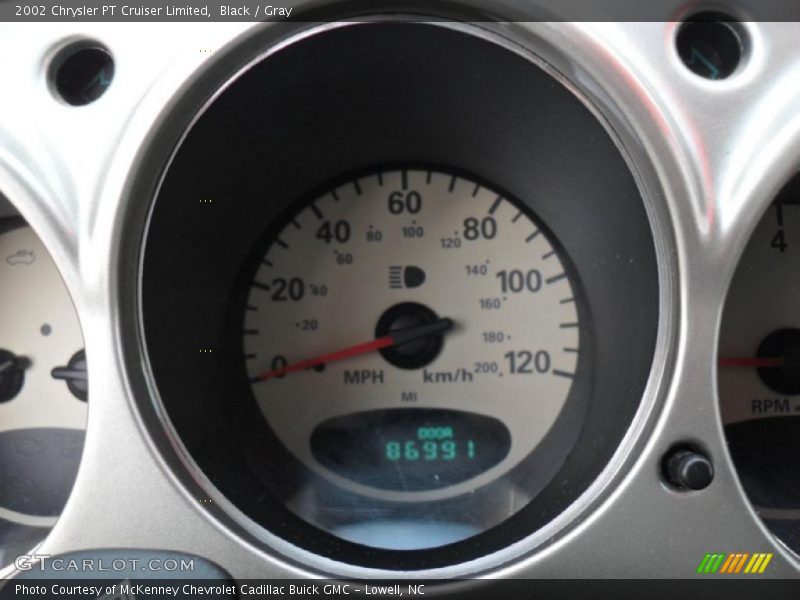 Black / Gray 2002 Chrysler PT Cruiser Limited