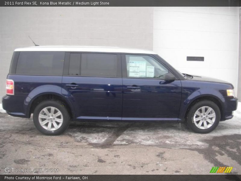 Kona Blue Metallic / Medium Light Stone 2011 Ford Flex SE